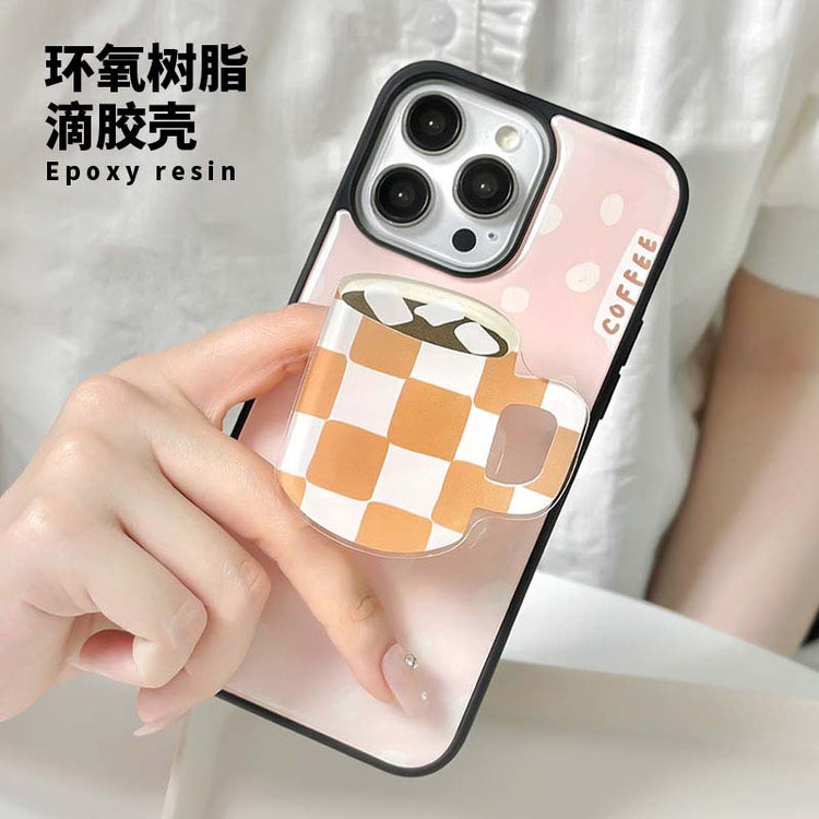 手機殼|iPhone手機殼女15promax適用蘋果13滴膠殼14Pro支架12「LR0713」24.08-1