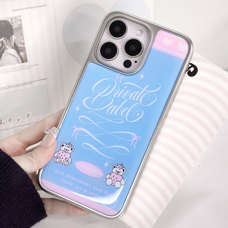 手機殼|iPhone16手機殼14電鍍銀邊滴膠13蘋果15Promax適用華為p70pro「LR1513」25.03-3