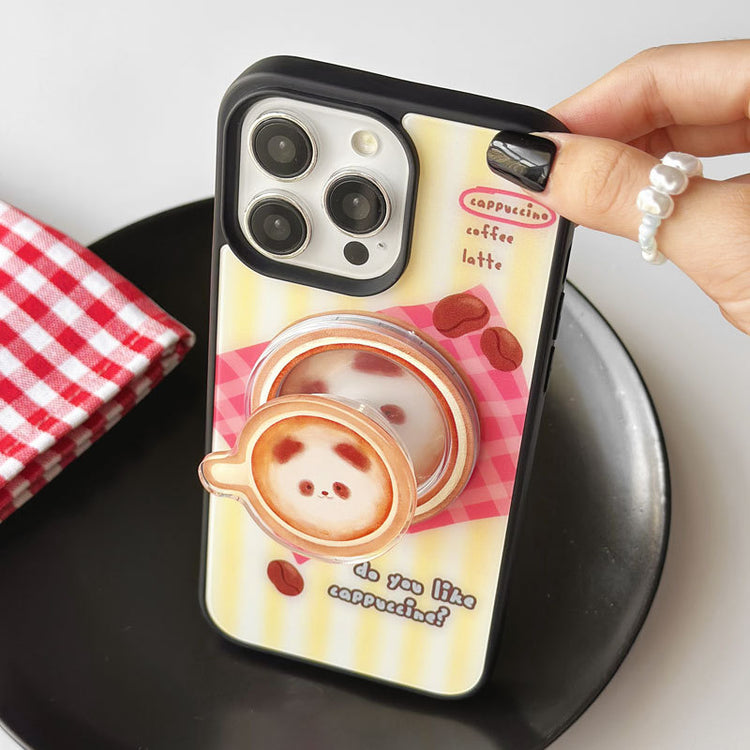手機殼|蘋果16Promax手機殼14適用12磁吸支架iPhone15磁吸磨砂黑框殼「LR0983」24.10-1