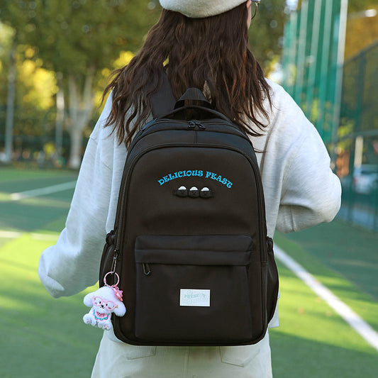 致青春|新款學生書包女韓版國中女生高中生大容量雙肩包簡約大容量背包「1496-134」25.12-1