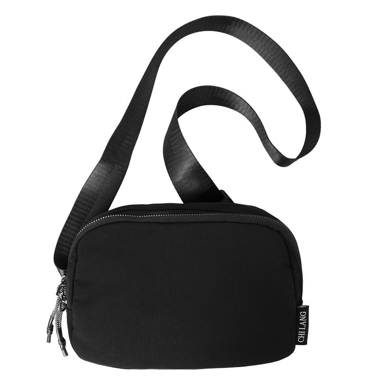 致青春|胸包2024秋季新款尼龍布腰包橫款單肩包跨境風潮休閒男女斜挎小包「302-113」24.09-3