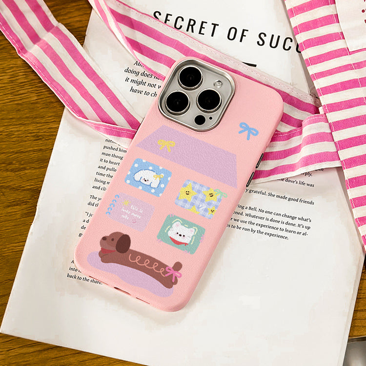 手機殼|iPhone16適用15保護套14Promax蘋果13銀框皮紋手機殼12批發11「WMWM3295」25.04-3