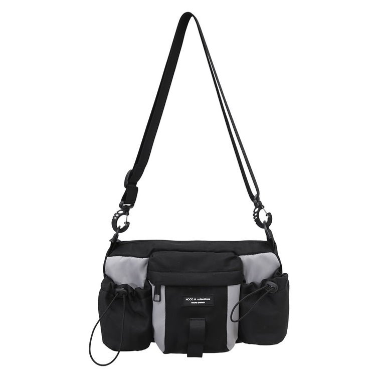 致青春|運動工裝多口袋尼龍包潮流時尚百搭單肩包休閒旅遊出差通勤斜挎包「7009-126」24.05-2