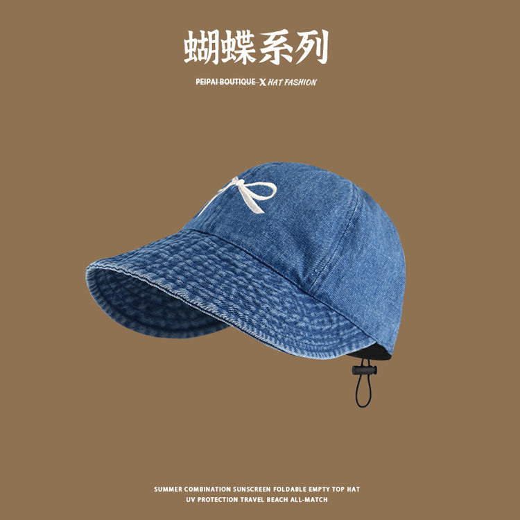 流行帽子|帽子防曬帽夏季女戶外防紫外線遮陽帽遮臉日系小清新顯臉小鴨舌帽「C4040」24.06-1