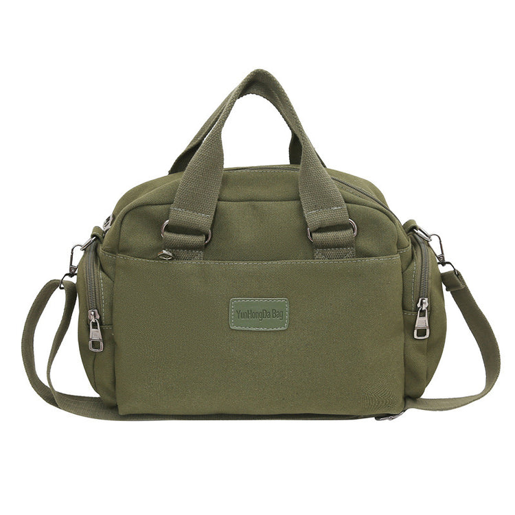 致青春|跨境女士斜背包2024新款潮流單肩包日系大容量帆布百搭手提「668-280」24.03-2