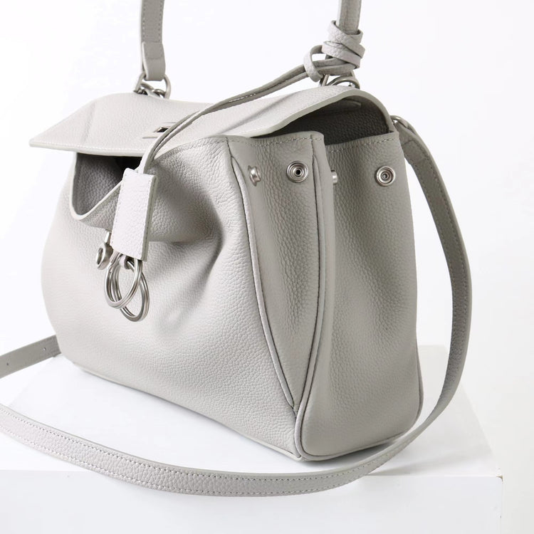 質感真皮|2025新款togo牛皮B家同款鬆弛感大小號真皮鎖扣手提包單肩斜挎包「X5133 D5134」25.12-1