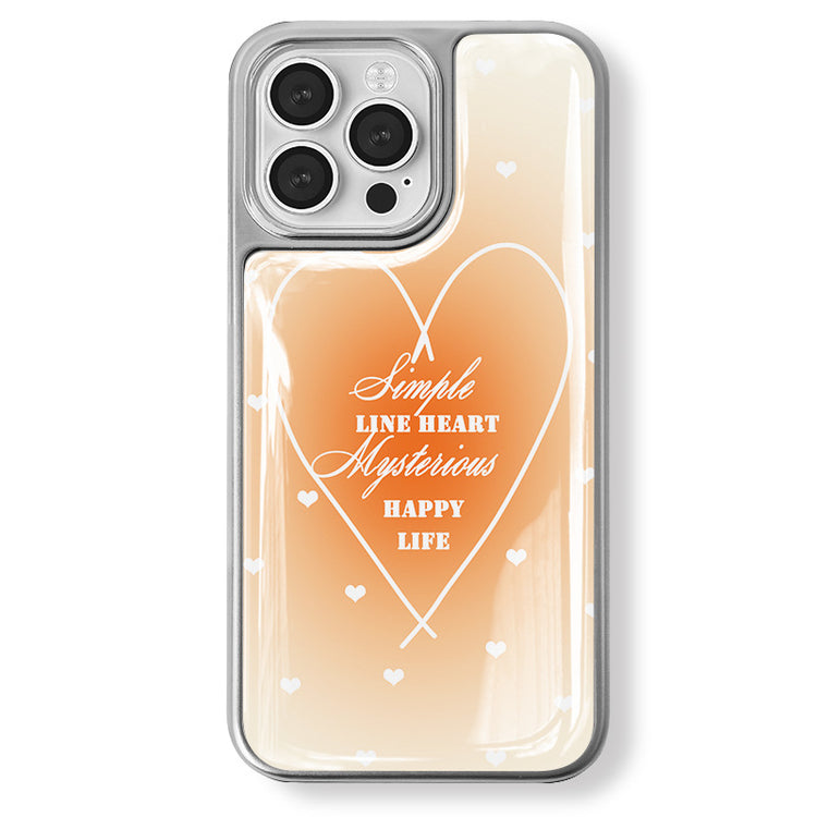 手機殼|iPhone14手機殼17Pro蘋果16適用ins風華為PURA80電鍍銀邊滴膠「LR1983」25.09-3