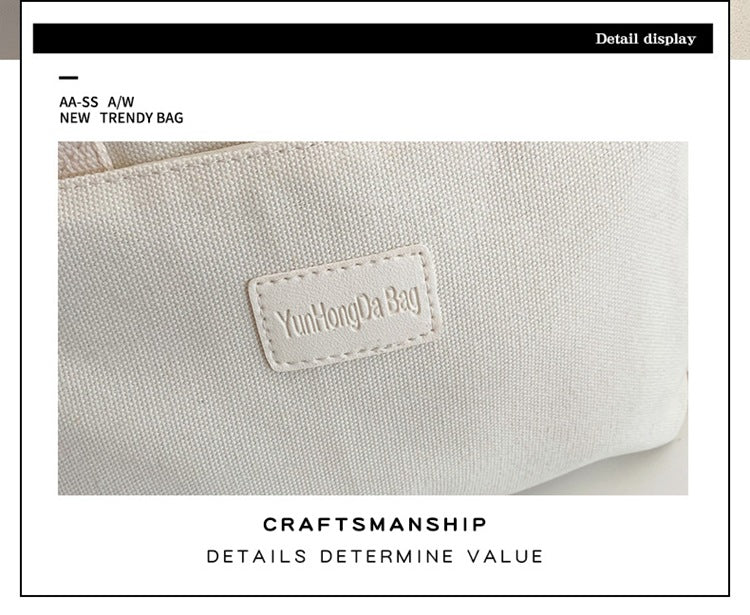 致青春|跨境女士斜背包2024新款潮流單肩包日系大容量帆布百搭手提「668-280」24.03-2