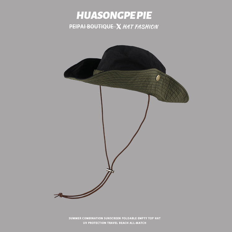 流行帽子|寬檐顯臉小高品質防曬帽戶外防紫外線爬山百搭登山帽時尚透氣帽子「C3978」24.05-4