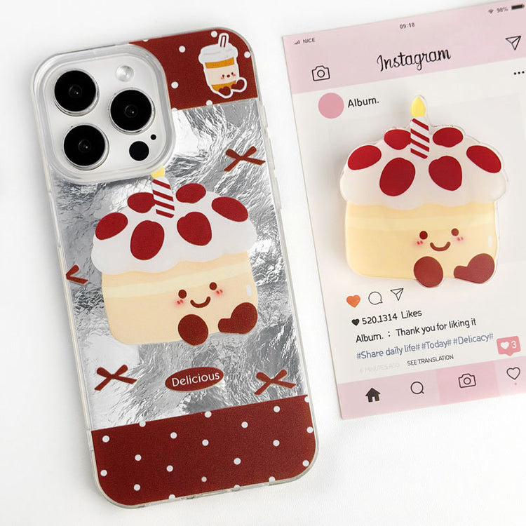 手機殼|iPhone16手機殼14冰川紋蘋果15Promax支架13卡通12適用11Pro「LR1288」24.12-5