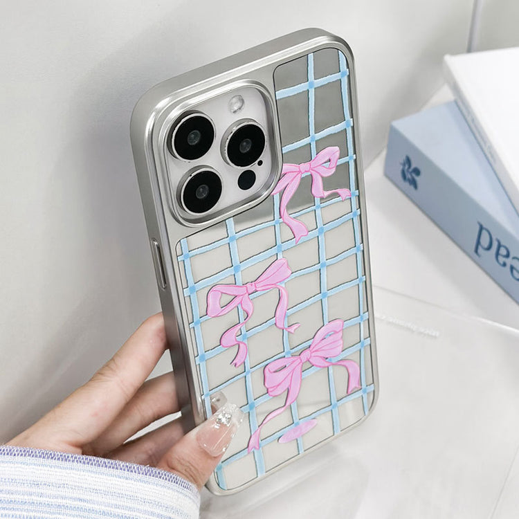 手機殼|蘋果16手機殼14適用iPhone15韓國ins風磁吸鏡面碳纖紋殼小米「LR1679」25.05-3