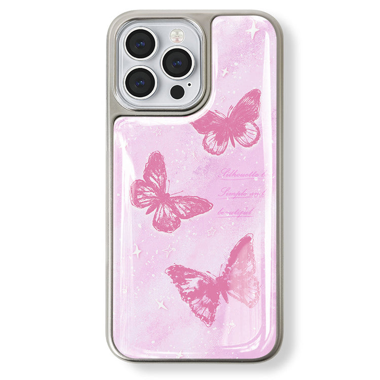 手機殼|iPhone14pro蘋果16手機殼15適用電鍍銀邊滴膠13Proma小米14「LR1440」25.03-4