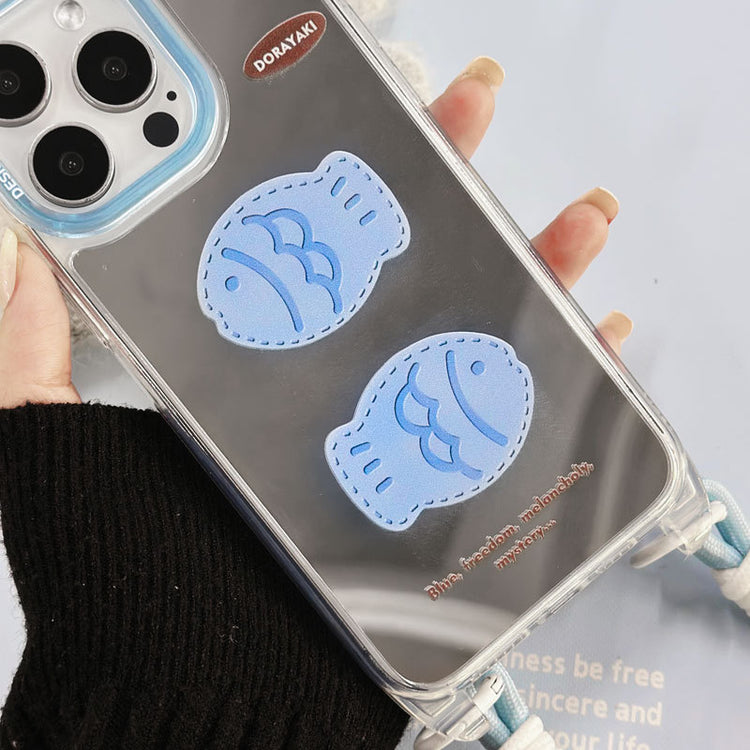 手機殼|蘋果16手機殼14promax掛繩鏡面iPhone15pro適用13新款12卡通「5LR1325」25.03-4