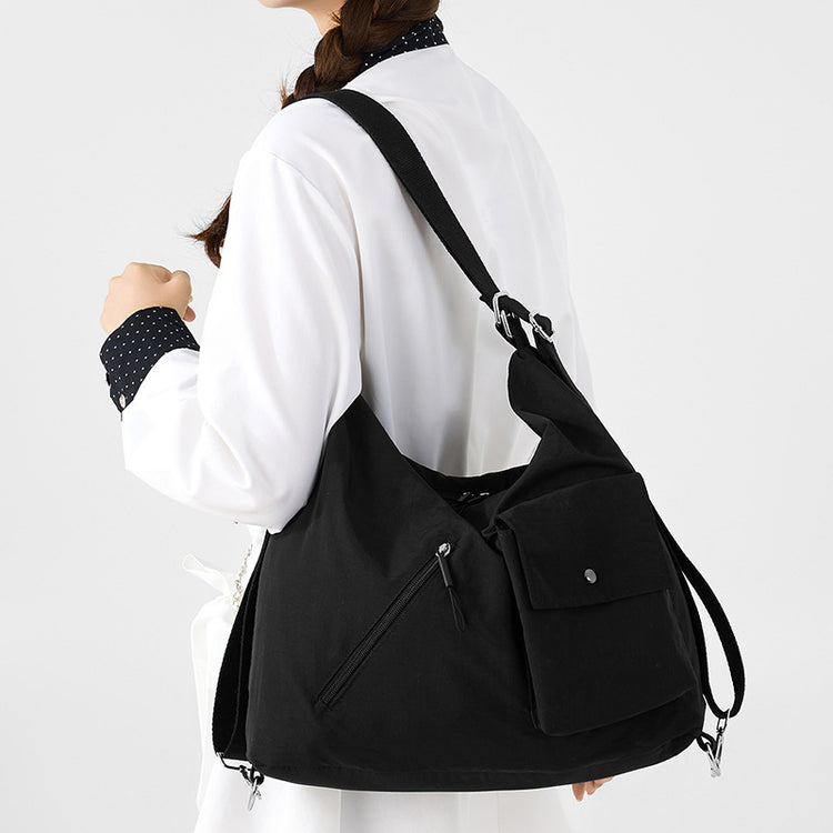 致青春|旅遊輕便單肩包通勤戶外休閒斜背包女2025新款大容量包包女「9765-125」25.09-2