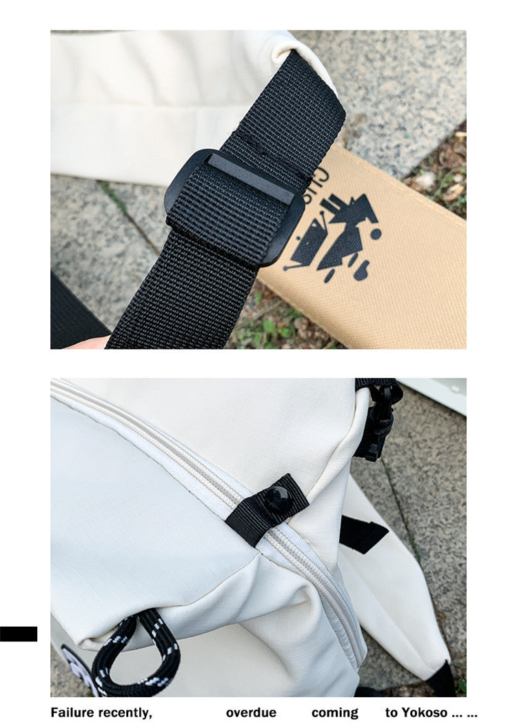 致青春|多功能斜跨包新款簡約日系工裝郵差包戶外休閒輕便雙肩背包「2607-120」25.12-1