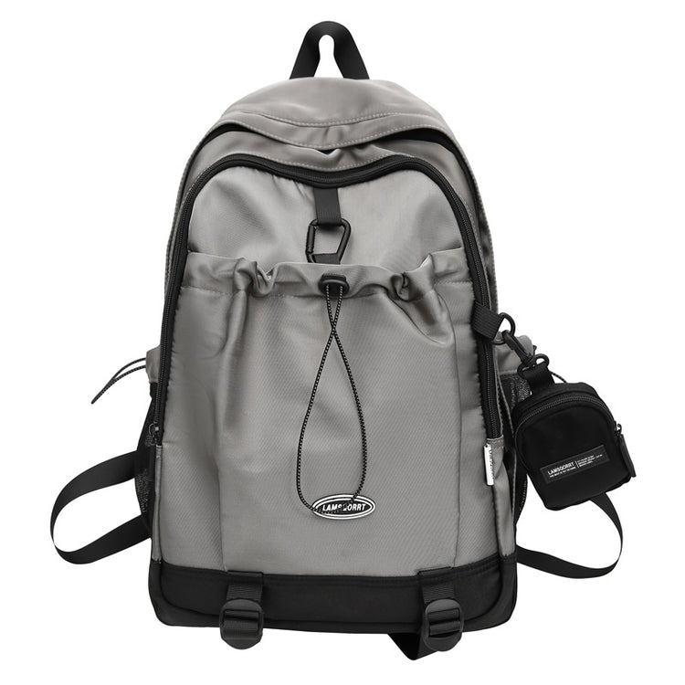 致青春|雙肩包日系大容量背包 原宿簡約休閒國高中學生書包抽繩設計後背包「8819-134」24.10-3