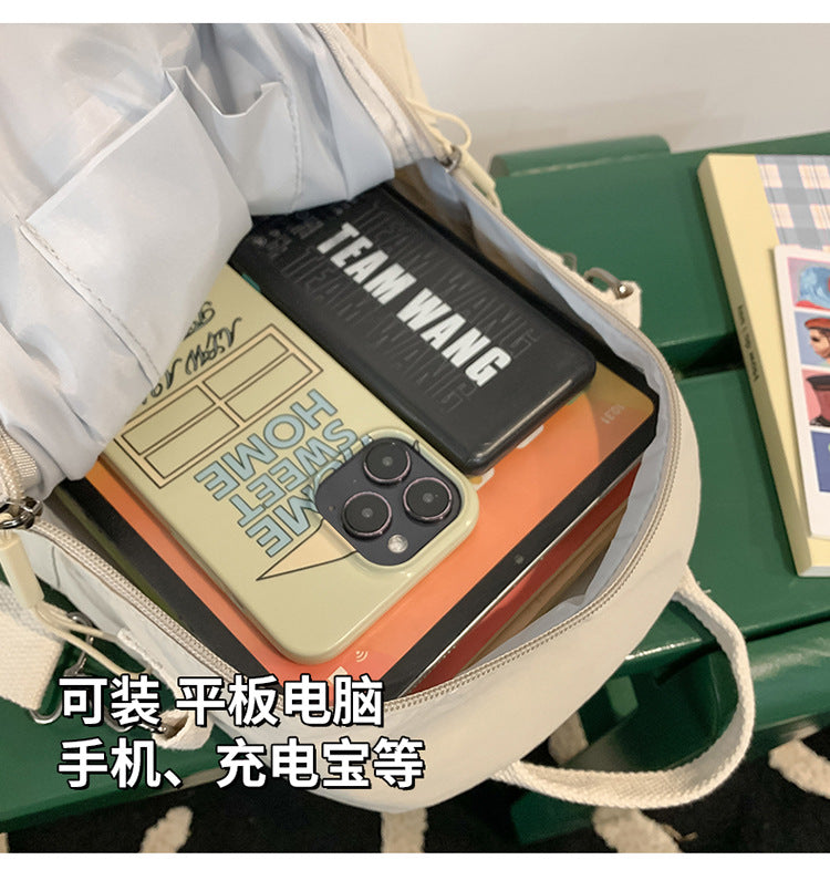 致青春|雙肩包2024新款時尚潮旅行大容量背包女士書包斜挎單肩輕便包「177-125」24.10-4