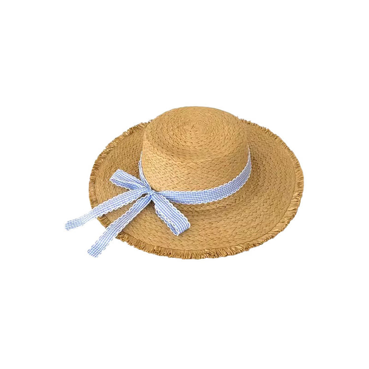 流行帽子|法式優雅韓系甜美大檐帽子女夏季海邊度假沙灘遮陽草帽潮防曬帽子「C5284」25.06-1