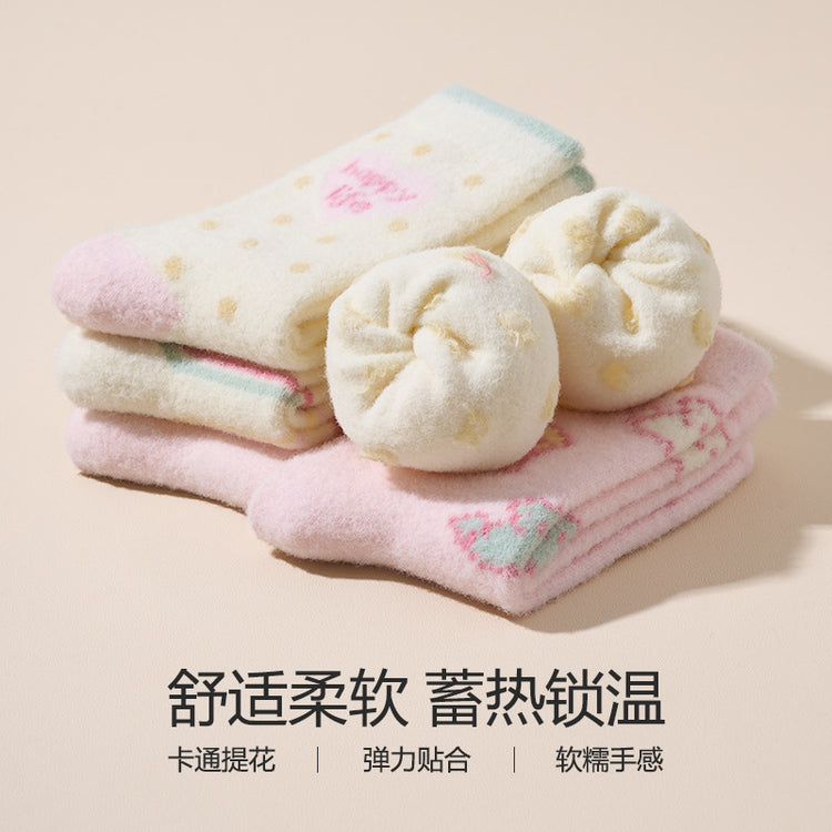 女襪|秋冬襪子女加絨加厚蓄熱鎖溫澳絨襪軟糯舒適親膚彈力諸暨襪子批發「DMS24084」24.12-5