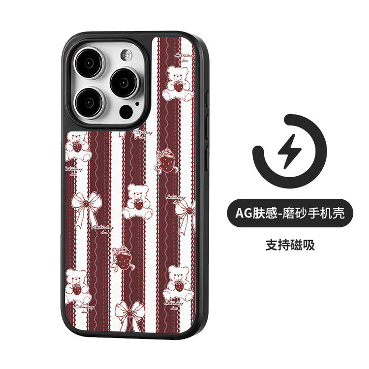 手機殼|iPhone15pro適用13蘋果16磁吸手機殼AG磨砂碳纖紋15Promax女「LR1397」25.04-2
