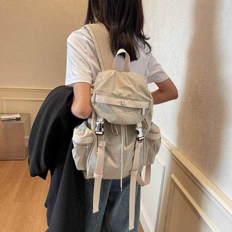 致青春 | 大容量學生書包戶外運動休閒旅遊登山包簡約百搭通勤雙肩背包批發「3558-128」25.08-3