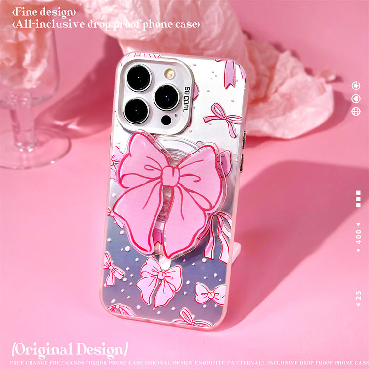 手機殼|蘋果16手機殼iPhone15適用14Pro磁吸磨砂鐳射華為mate60支架「LR0437」24.11-1