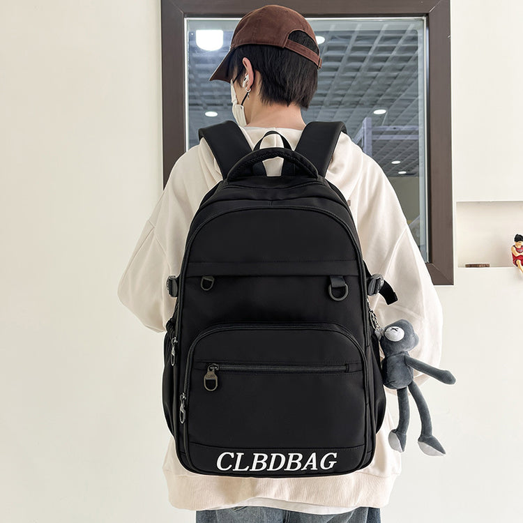 致青春|2024年新戶外旅行雙肩包韓版大容量國中生背包高顏值大學生書包男「9658-131」24.04-4