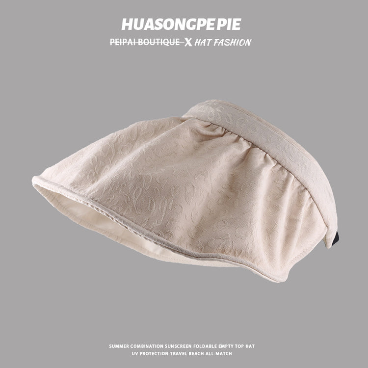 流行帽子|帽子女韓版百搭貝殼帽大帽檐顯臉小夏季薄款透氣遮陽防曬空頂帽子「C1093」24.05-2