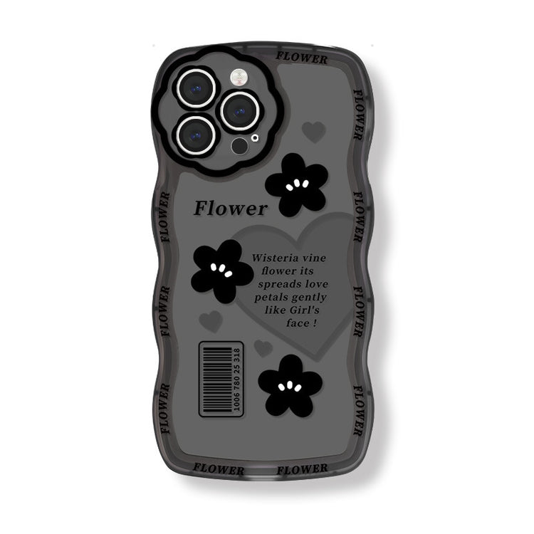 手機殼|適用蘋果14Promax光油花孔波浪手機殼iphone13抖音熱銷11批發「BQ4972」25.02-2