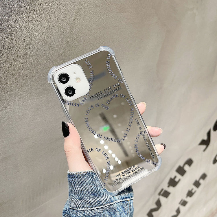 手機殼|華為手機殼mate60Pro愛心15適用14蘋果16pro手機殼iphone16鏡面殼「BQ1875」24.11-2