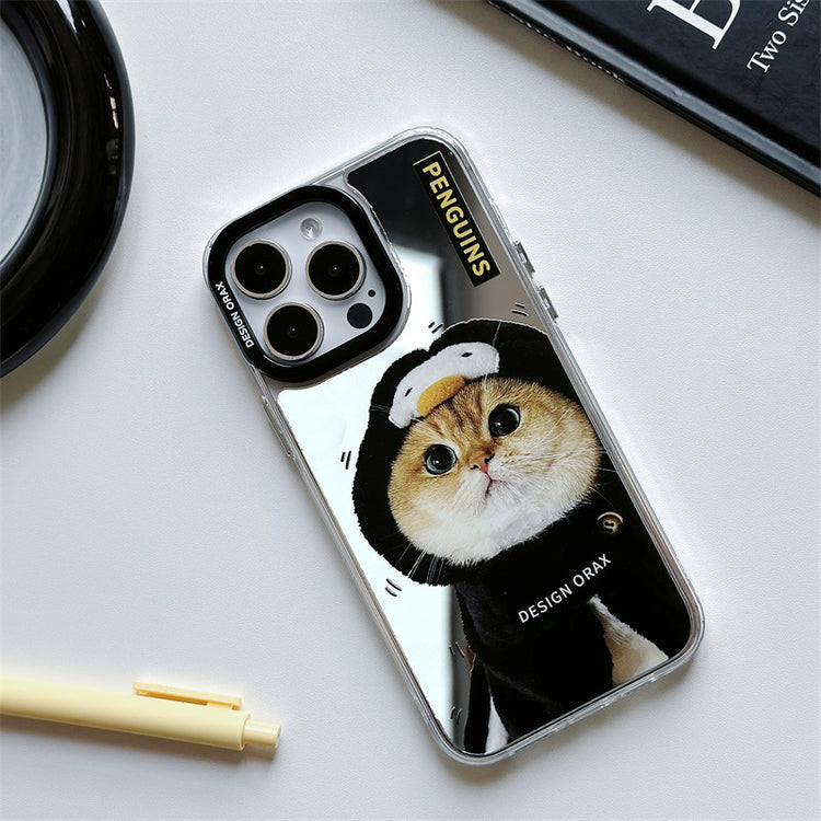 手機殼|蘋果手機殼15promax適用iPhone14Pro三合一鏡面13創意11批發「WM0037」24.07