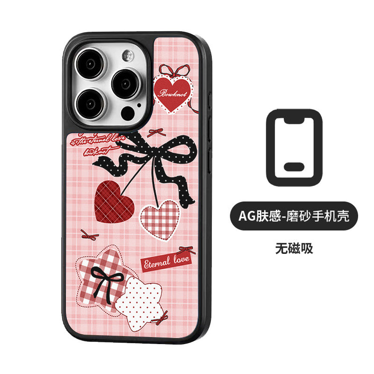 手機殼|蘋果16手機殼ins風磁吸AG磨砂碳纖紋15iPhone14適用13女12Pro「LR1419」25.04-2