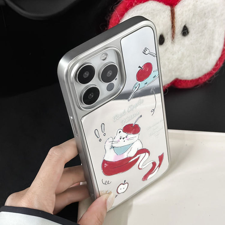 手機殼|磁吸手機殼13適用蘋果16ProiPhone15鏡面碳纖紋小米14華為P70「LR1790」25.06-3