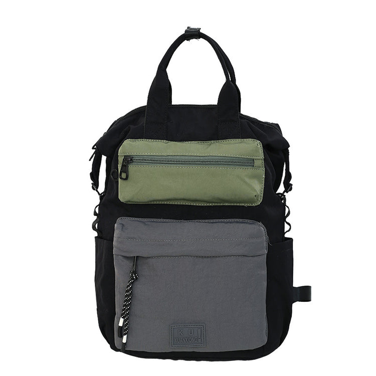 致青春|秋冬休閒雙肩包情侶款戶外旅行登山背包韓系輕便撞色手提背包「8245-130」25.08-4