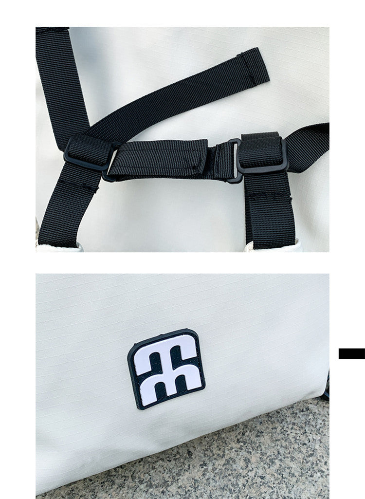 致青春|多功能斜跨包新款簡約日系工裝郵差包戶外休閒輕便雙肩背包「2607-120」25.12-1