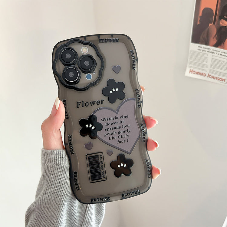 手機殼|適用蘋果14Promax光油花孔波浪手機殼iphone13抖音熱銷11批發「BQ4972」25.02-2