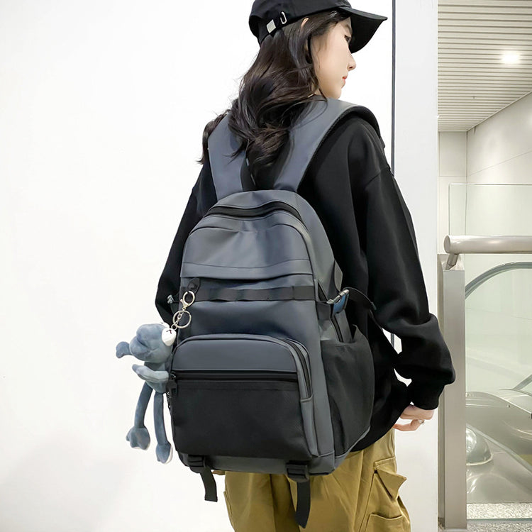 致青春|時尚休閒簡約潮流大容量背包男女通用新外出高顏值雙肩包「9656-290-4」24.04-3