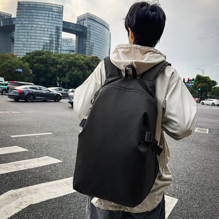 致青春|雙肩包男士大容量時尚潮流百搭背包原創潮牌純色國高中大學生書包「796-136」25.04-1