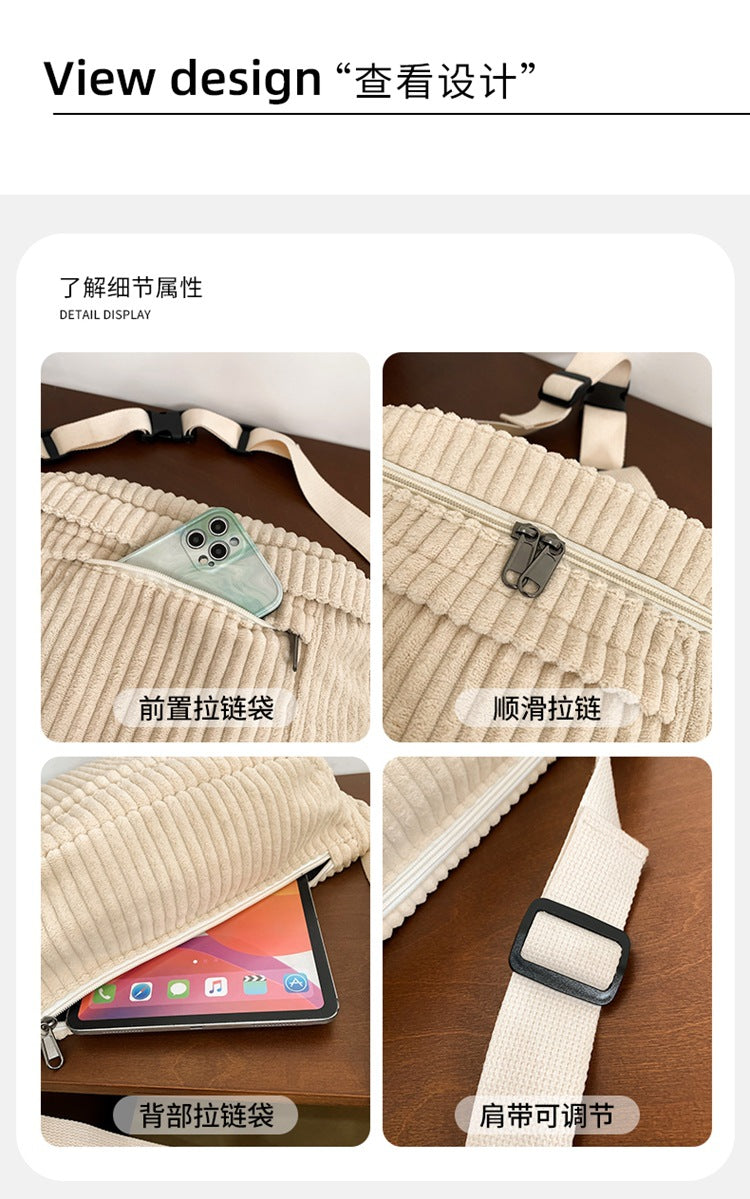 致青春|斜背包女簡約包男大容量胸包日系潮牌背包學生腰包 單肩包女「513-121」24.10-1