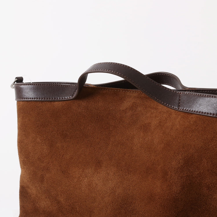 質感真皮|2025新款復古通勤磨砂牛皮大容量手提包鬆弛感托特包軟皮斜背包「9107」25.11-4