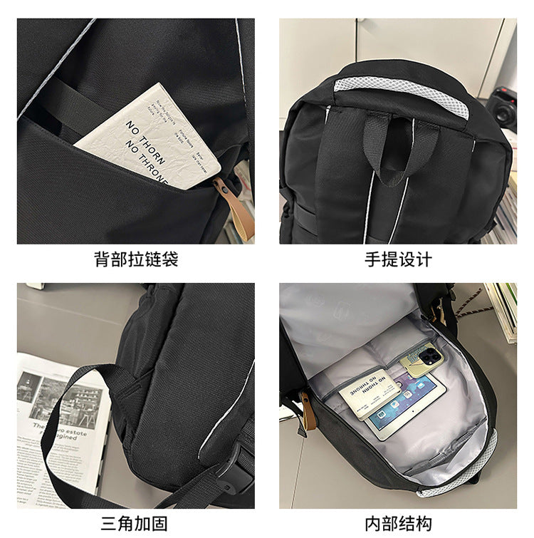 致青春|書包男大學生日系休閒旅行雙肩包輕便百搭大容量初高中生電腦背包「9050-138」25.09-4