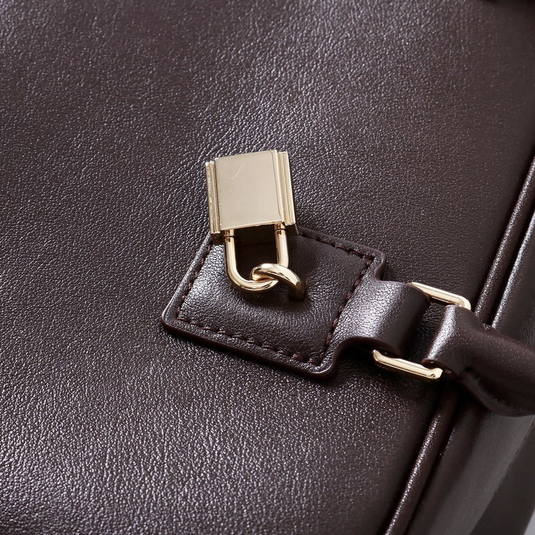 質感真皮|冬季新款保齡球包波士頓包手提包包女枕頭包百搭小方包單肩斜挎包「3660」24.11-4