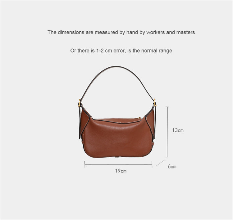 質感真皮|凱旋門romy腋下包2024新款復古真皮軟皮高級感單肩斜背小手提包女「6031」24.01-2