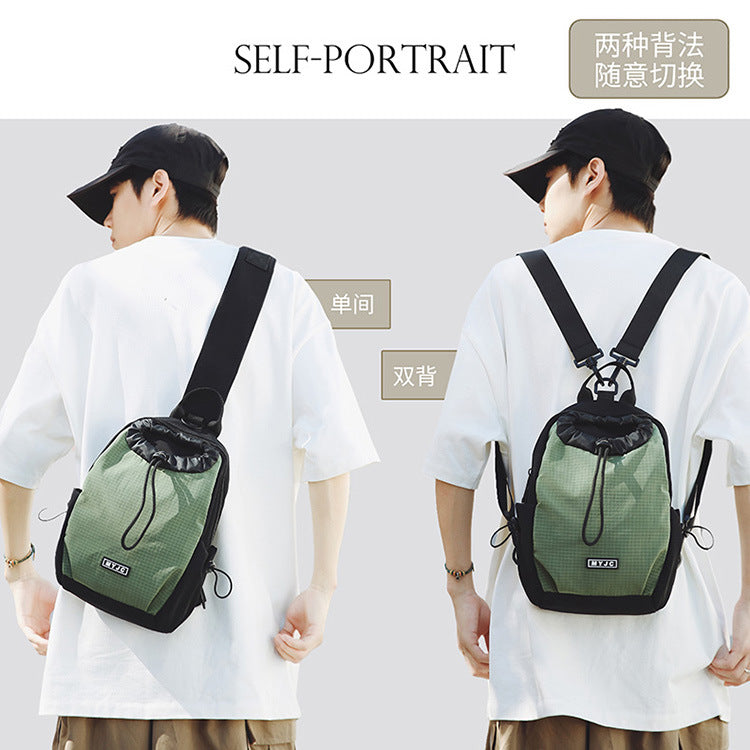致青春|戶外雙肩包大容量防水旅行多用小背包男女通用休閒胸包「6067-124」25.07-5