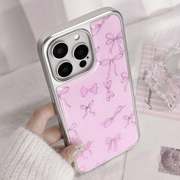 手機殼|蘋果iPhone16/15電鍍銀邊滴膠手機殼適用14 ProMax保護套13P「LR1411」25.04-1