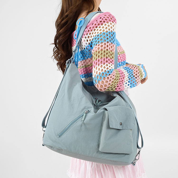 致青春|旅遊輕便單肩包通勤戶外休閒斜背包女2025新款大容量包包女「9765-125」25.09-2