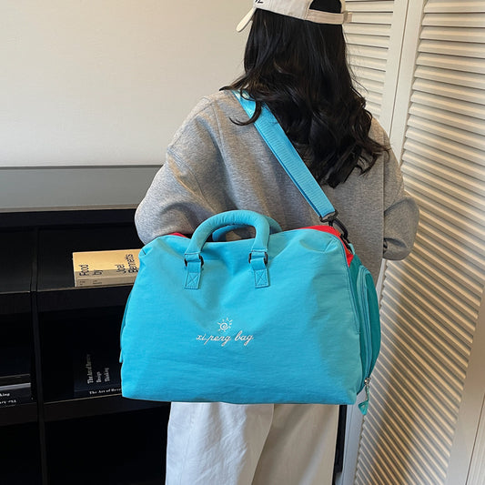 致青春|彩色行李袋旅行包運動收納街頭新款包多用途大容量輕便健身包「808-139」25.11-3