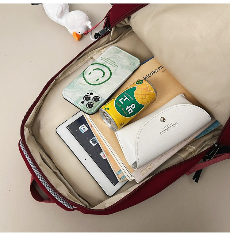 致青春|潮流雙肩包男大容量休閒旅行背包質感百搭初高中生大學生書包「9020-135」25.09-5