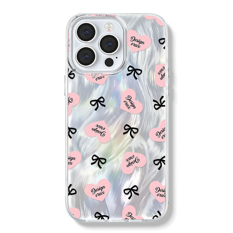手機殼|iPhone15Pro羽紗手機殼女蘋果13/14適用12大孔透明11Promax「WYB0852」24.07