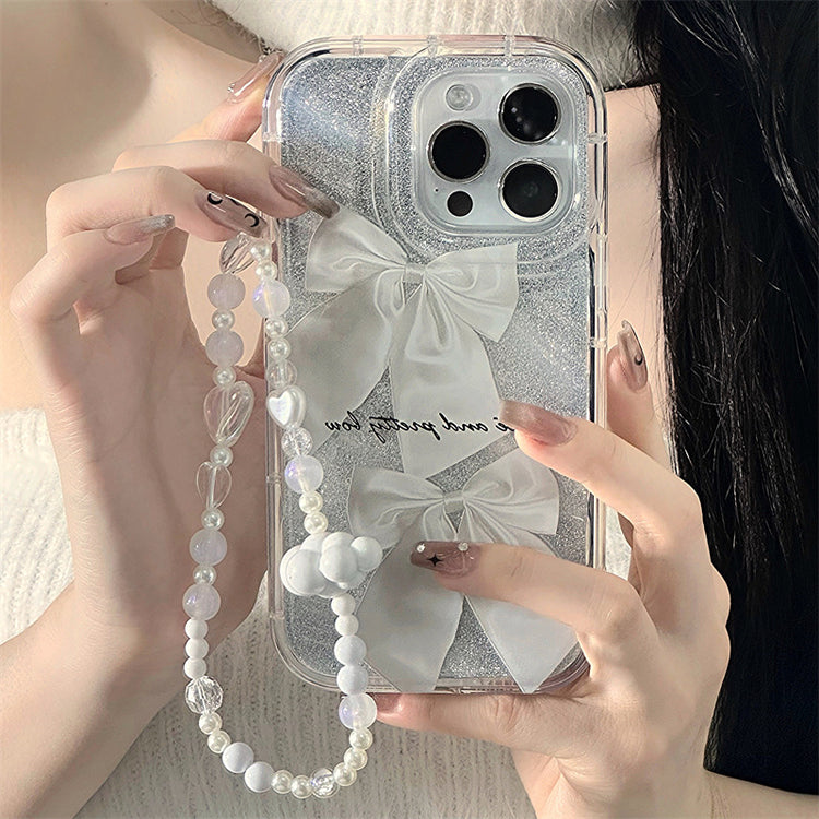 手機殼|華為mate60pro手機殼蘋果16閃粉紙iPhone15手鍊13適用幻影殼「LR0144」24.11-1